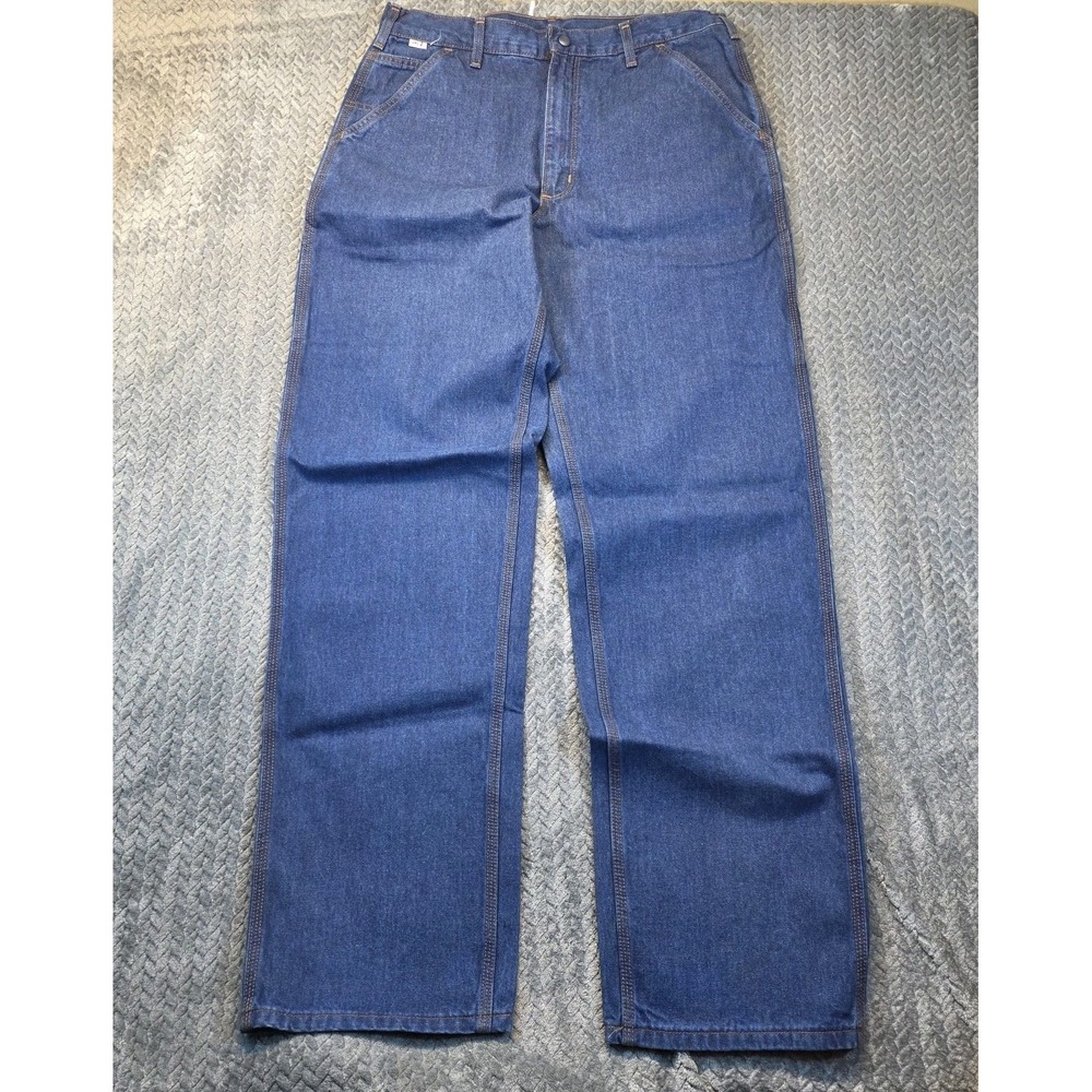 Carhartt FRB13 DNM Flame Resistant Work Dungaree Jeans Men's 34x36 FR CAT 2 NWT